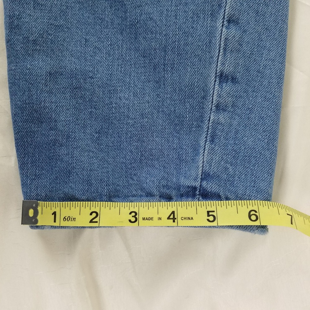 Old Navy Womens Size 10 High Rise OG Straight Distressed Jeans Medium Wash Denim - Picture 6 of 10